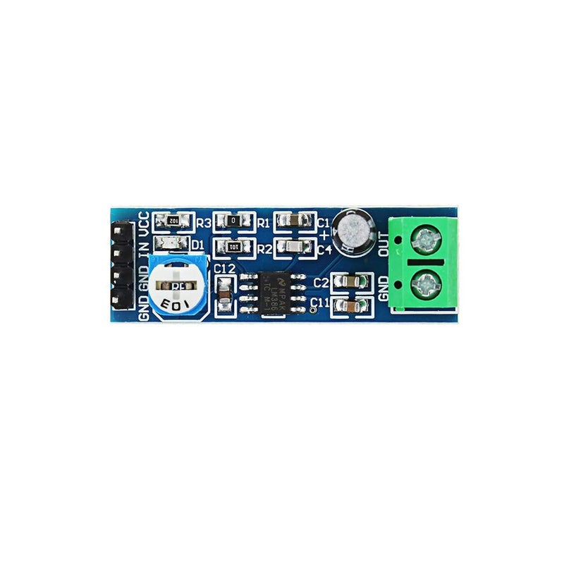 hiBCTR 10 - Piece Set of LM386 Mono Audio Amplifier Modules, 200x Amplification, 5V - 12V, 10K Adjustable - Image 2